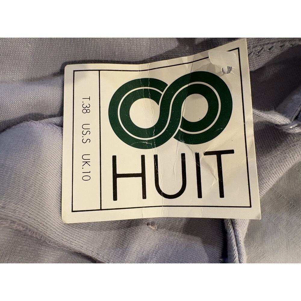 Huit Romper Womens Size 8 Gray Minimalist Coastal Lounge Y2K Chic Made In France - Picture 5 of 13